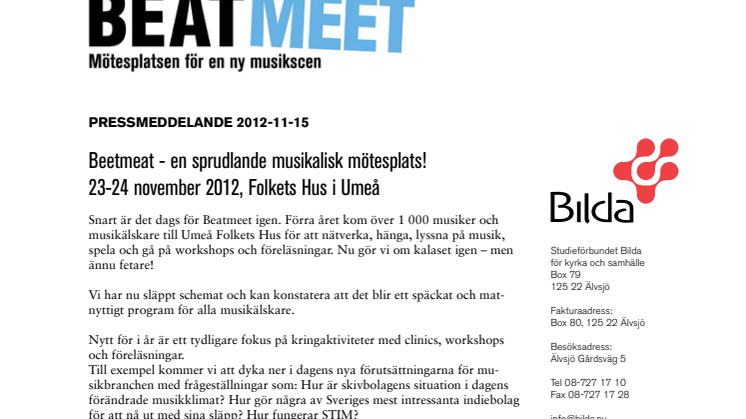 Beetmeat - en sprudlande musikalisk mötesplats i Umeå!
