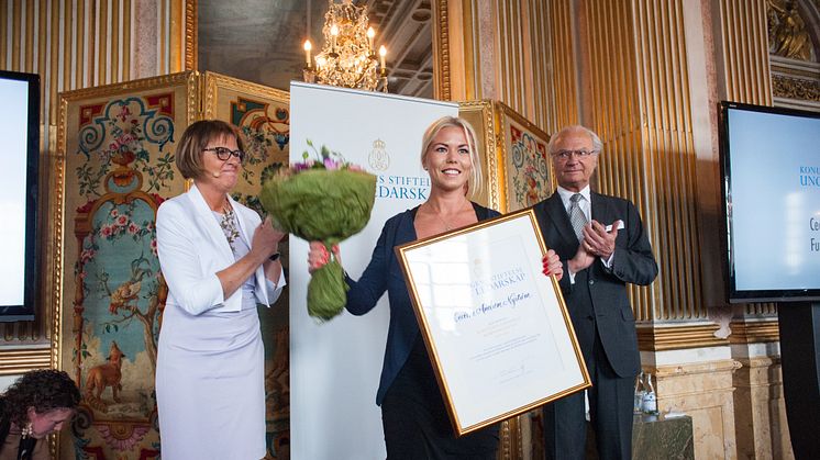 Cecilia Andrén Nyström,  grundare av tränarutbildningsprogrammet Futebol dá força, mottagare av Kompassrosen 2014. Foto: Stiftelsen Ungt Ledarskap