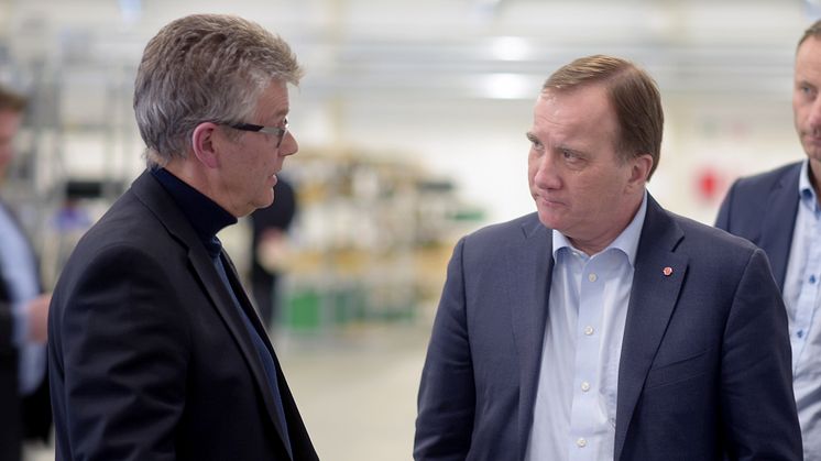 Olle Sydlen och Stefan Löfven 