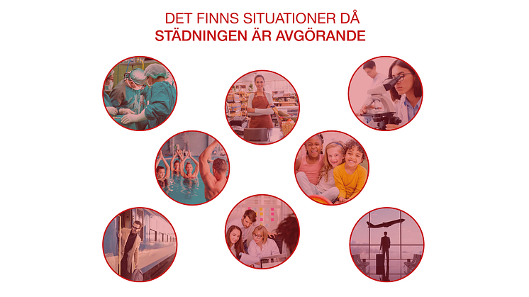 Under mässan besvarar Serviceföretaget PIMA frågor och understryker även vikten av tillfällen då städningen är avgörande för bland annat offentliga verksamheter. 