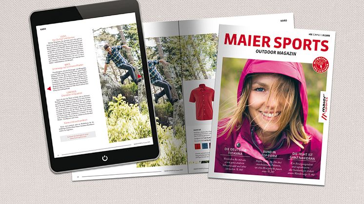 Das Maier Sports Outdoor Magazin ist ab sofort gedruckt und online erhältlich.