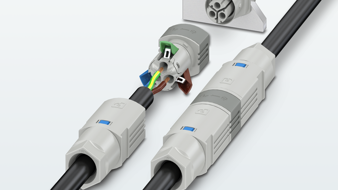 Tool-free power distribution with a pluggable installation system