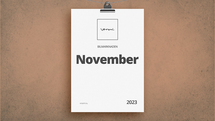 Bilmarknaden november 2023