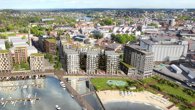 Verket brygge prosjektet har fått en meget god start på salget. I løpet av de første to ukene er det solgt 29 leiligheter. Eve Images