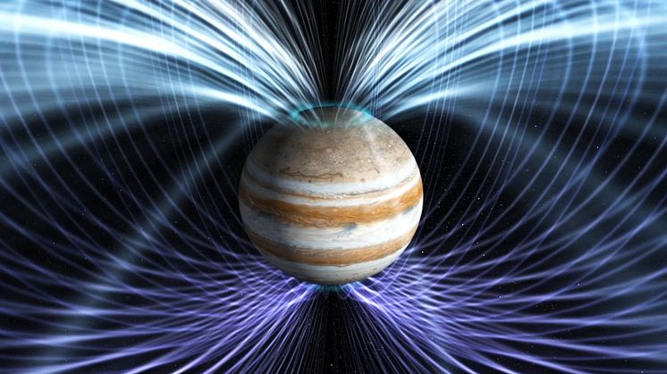 Jupiters magnetosfär (Bild: NASA)