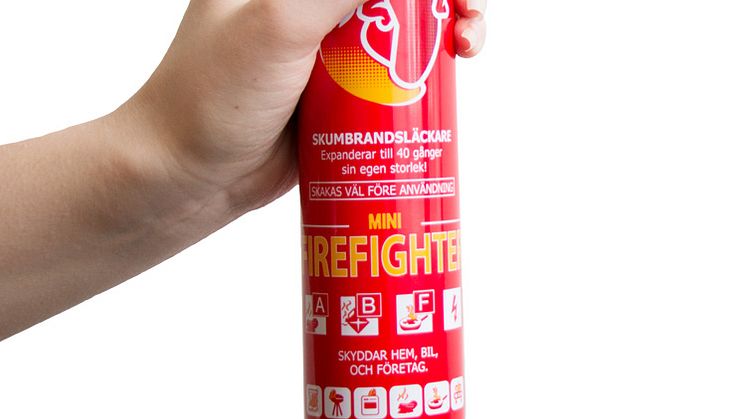 Släck eldsvådan med portabel brandsläckarspray