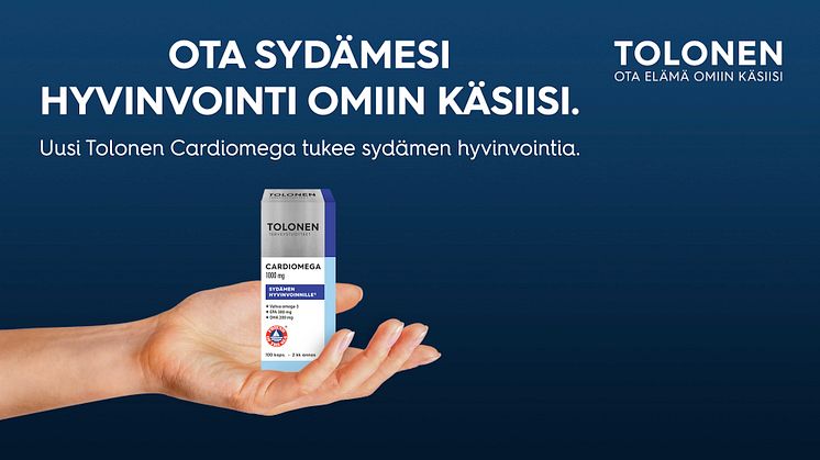 Uusi Tolonen Cardiomega tukee sydämen hyvinvointia