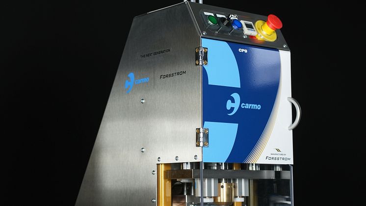 Danish Carmo and Swedish Forsstrom HF has partnered up on the development and sales of high-frequency (HF) welding machines. The first results of the partnership is a new version of Carmo’s HF welder CP9. Photo: Carmo A/S