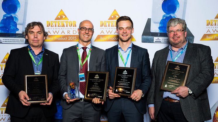 Utmärkelse till ASSA ABLOY på Detektor International Award 2015