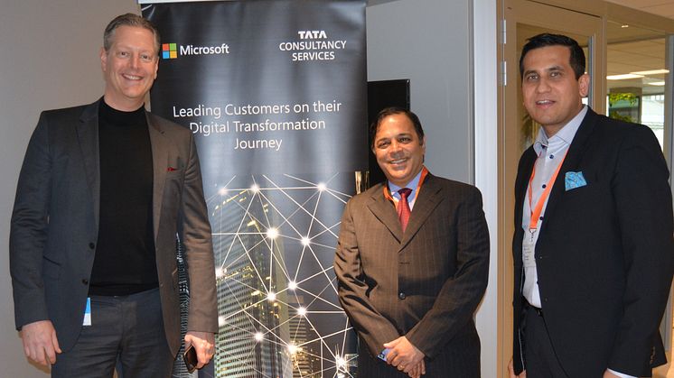 Jonas Alstermark, Director, Microsoft Customer Success Unit - Siva Ganesan, Head of TCS Microsoft Business Unit - Avinash Limaye, Country Manager, TCS Sweden