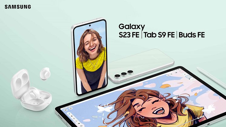 Samsung Galaxy S23 FE, Galaxy Tab S9 FE och Galaxy Buds FE: Enastående funktioner tillgängliga för fler användare