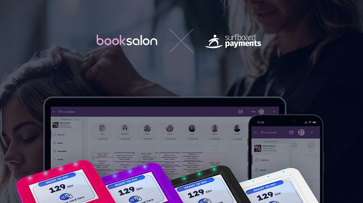 Surfboard Payments och booksalon ingår ett partneravtal för att forma framtidens betalningslösningar i skönhetsbranschen