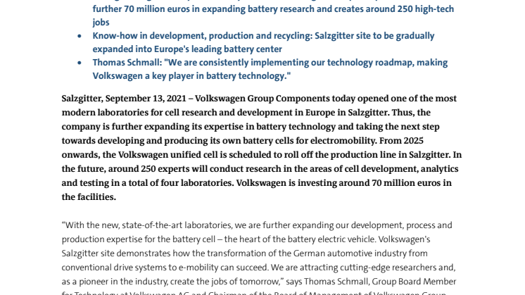 New battery laboratories Volkswagen takes the next step.pdf