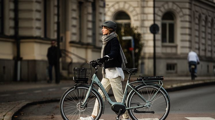 Crescents nya uppkopplade smartcykel Ellie med ABS-bromsar och egen app.