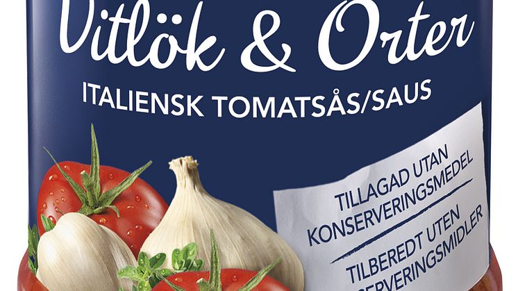 Barilla lanserar pastasås med Vitlök & Örter.