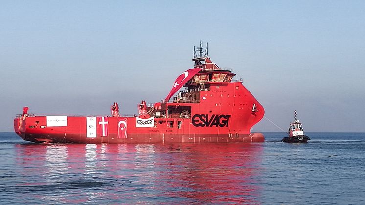 H-053 kort tid efter søsætningen fra Cemre Shipyard.