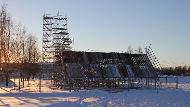 Luleå Big Airs ramp blir i år 22 meter hög.