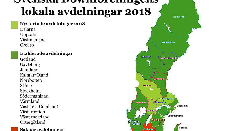 Föreningen växer - fyra nya avdelningar under 2018!