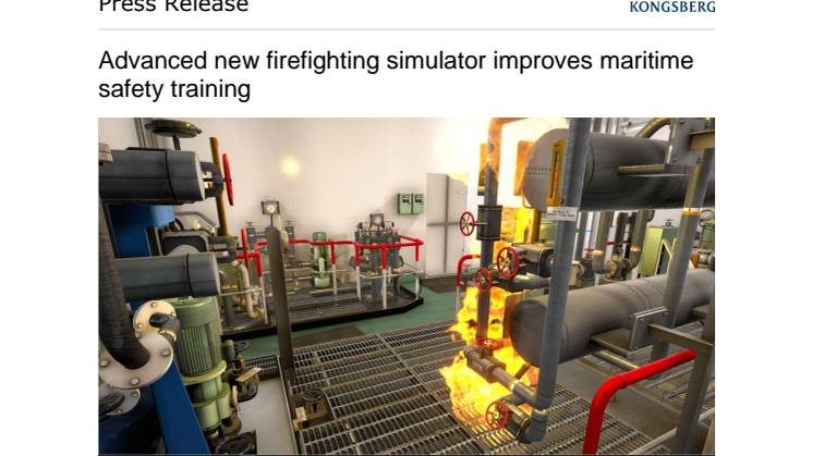 Kongsberg Digital: Advanced new firefighting simulator improves maritime safety training 