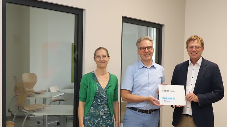 Prof. Dr. Susanne Gerner, Maik Dietrich-Gibhardt und Carsten Tag (von links) beim Besuch des Vorstandsvorsitzenden der Diakonie Hessen bei der Hephata Diakonie in Schwalmstadt-Treysa. (Foto: Melanie Schmitt)