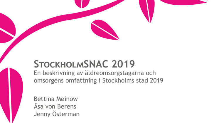 StockholmSNAC 2019