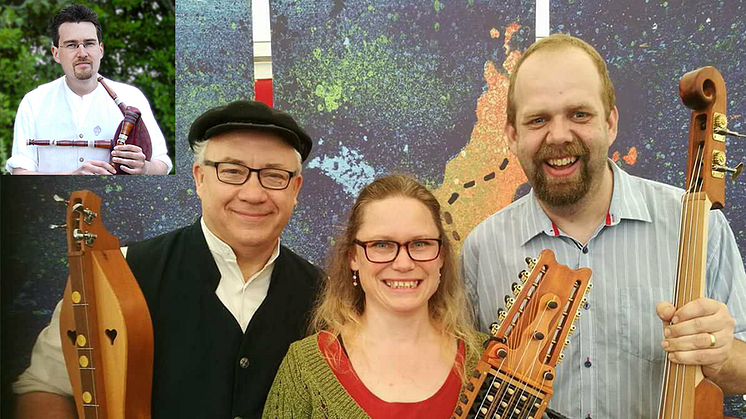 Erik Ask-Upmark, Ross Sutter, Maria Larsson och Anders Larsson representerar Musik i Syd i USA.