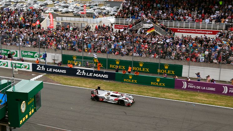 Audi #7 med Benoît Tréluyer, Marcel Fässler og André Lotterer sluttede på en flot tredjeplads ved Le Mans 2015