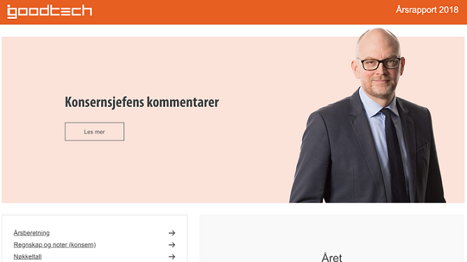 Årsrapport 2018 tilgjengelig på hjemmesiden
