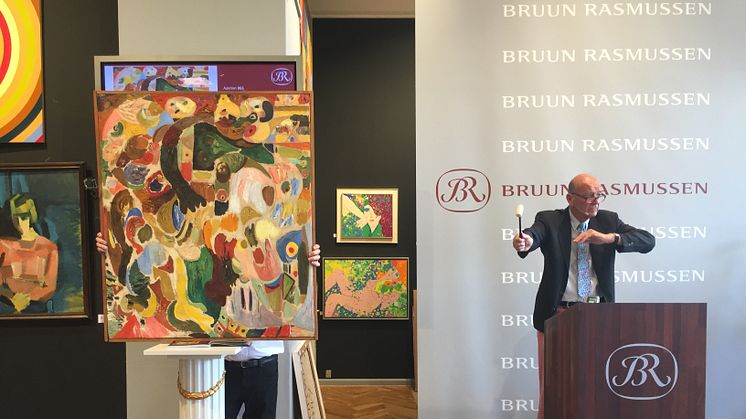 Jesper Bruun Rasmussen sælger maleriet af Ejler Bille for 1,25 mio. kr. 