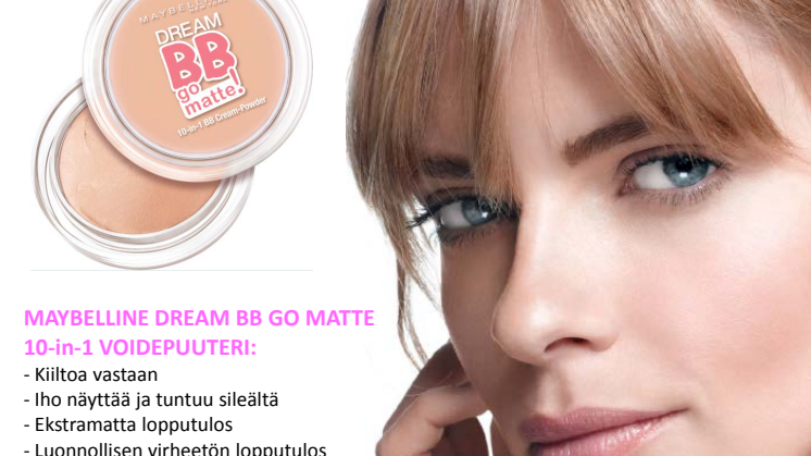 Maybelline Dream BB Go Matte -voidepuuteri