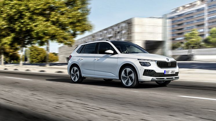 Den nye Škoda Kamiq kommer til Danmark i april med opdateret design og mere udstyr.