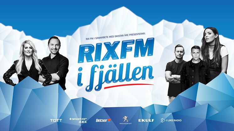 Vårvintern i Åre inleds tillsammans med RIX FM – skidfest med Sveriges artistelit