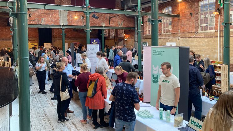 Ett 40-tal lokala startups och matentreprenörer visade upp sina produkter och lösningar för besökarna i Slagthuset Malmö.