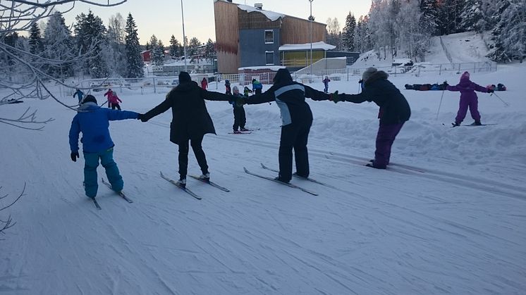 Fra prosjektet Stovner på ski 2017