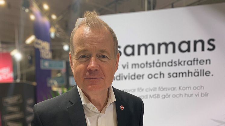 Morgan Olofsson, kommunikationsdirektör på MSB.