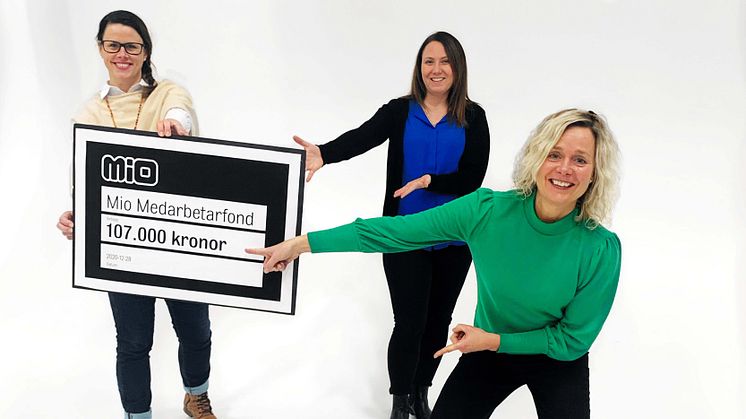 Mio Medarbetarfonds jury: Mari von Sivers Furhoff, Jenny Krayem och Annelie Larsson