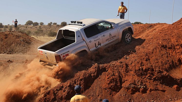 De danske deltagere imponerede i de mange udfordrende offroadtests i Spirit of Amarok-finalen Sydafrika