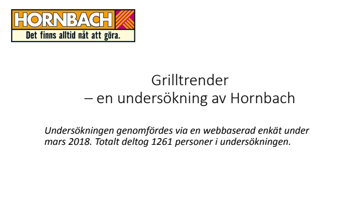 Diagram grillundersökning, Hornbach