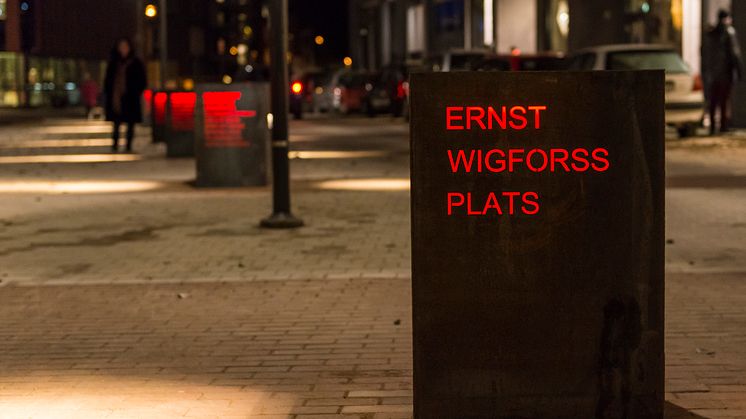 Arkitekturpris till Ernst Wigforss plats i Halmstad