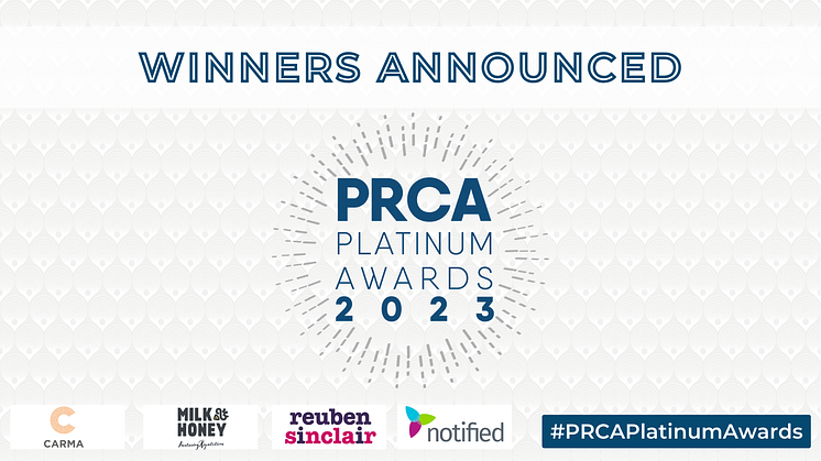 PRCA Platinum Awards 2023 winners announced