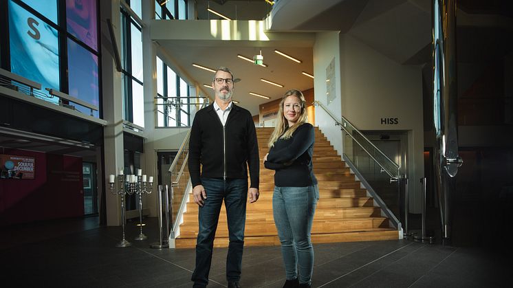 Piteå Science Parks innovationsledare Ulf Westerberg och Linnea Assmundson kommer att delta på plats på Green Champions. Fotograf: Jens Ökvist/Kråkullen Produktion