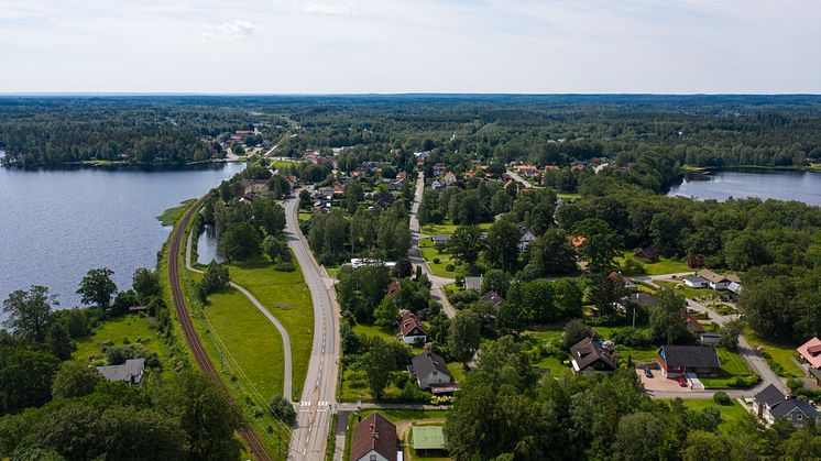 Hur vill vi att Hässleholms kommun ska se ut i framtiden och vad ska hända här? Översiktsplanen anger riktningen för utvecklingen av den fysiska miljön med plats för bland annat bostäder, kollektivtrafik, grönområden och skolor. Foto: Fotograf Daniel