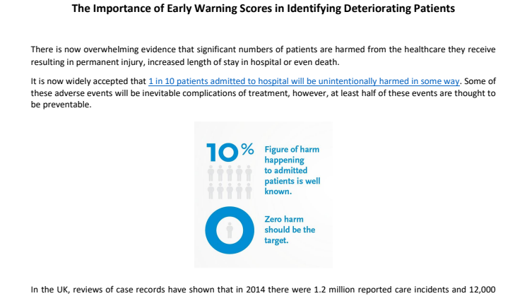 The Importance of Early Warning Scores in Identifying Deteriorating Patients