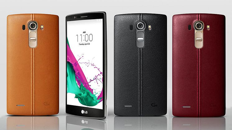 PREMIERE FOR LG G4 – SMARTTELEFON MED EKTE SKINN OG SUPERKAMERA