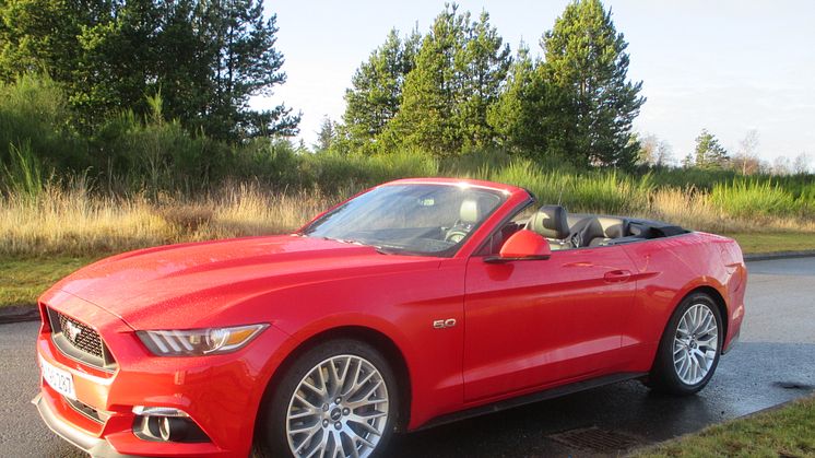 Ford Mustang på tur i Nordjylland