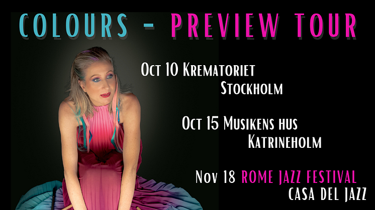 Colours tour - konsert med jazztrummisen Cecilia Sanchietti