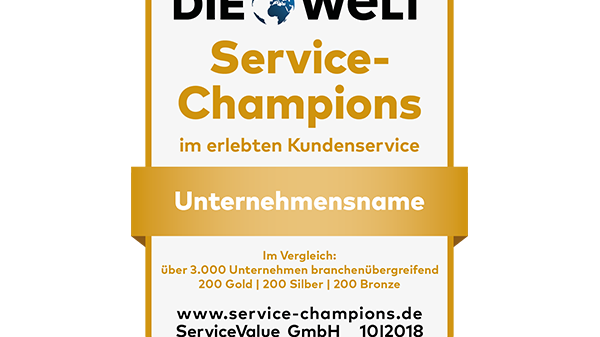Das sind Deutschlands Service-Champions 2018 
