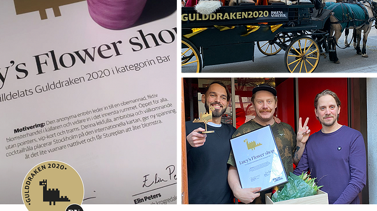 LUCY’S FLOWER SHOP VINNARE AV DN GULDDRAKEN 2020