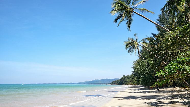 White Sands Beach i Khao Lak, cirka en och en halv timme från Phuket.