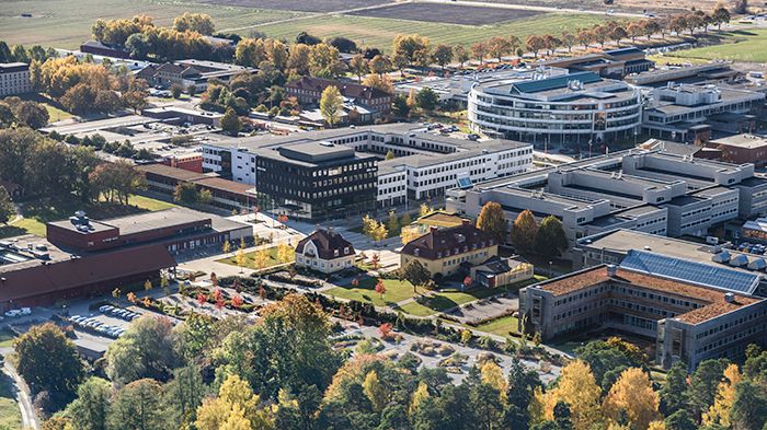 SLU:s campusområde på Ultuna utanför Uppsala. Foto: Mark Harris